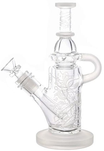 9" 50mm Space Odyssey Etched Recycler Bong