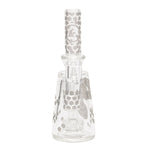 Pure Glass 7" Rig Bee Hex Etched Capsule Banger Hanger