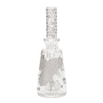 Pure Glass 7" Rig Bee Hex Etched Capsule Banger Hanger