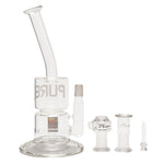 Pure Glass 12" 25mm-70mm Torpedo Clear 3D Etch