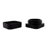 9ml Square Glass Jar Black - 250 Ct