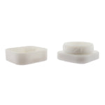9ml Square Glass Jar White - 250 Ct