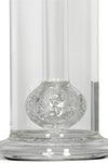 Pure Glass Solaris Bubbler - 14" 75mm Solaris Perc (Ball in a Ball) Trumpet