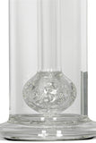 Pure Glass Solaris Bubbler - 14" 75mm Solaris Perc (Ball in a Ball) Trumpet