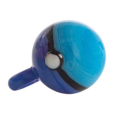 buy wholesale Smoke Shop and Coffee shop supplies in Europe Glass Blue Poke Carb Cap Pendant 1" - Blue