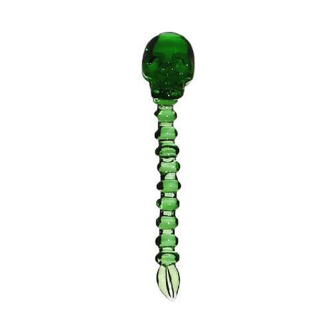 buy wholesale Smoke Shop and Coffee shop supplies in Europe Glass Skull Dabber - Green