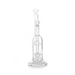 buy wholesale Smoke Shop and Coffee shop supplies in Europe Pure Glass 11" 50mm Arrow Perc Bubbler Female 14mm