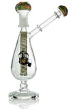Bio bong 23 cm assorted collours wine glass rig