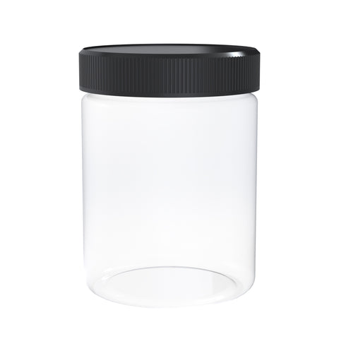 Glass Jar 4oz Black Cap - 120 Units