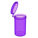 Purple Hinged Lid Vials 6 Dram - 600 Units 