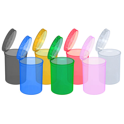 Transparent Assorted Colors Pop Top Bottle 30 Dram