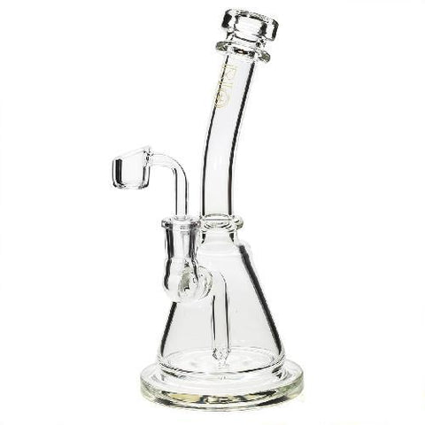 buy wholesale Smoke Shop and Coffee shop supplies in Europe 8" Bio Inline Banger Hanger - Clear withGold Decal