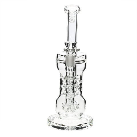 buy wholesale Smoke Shop and Coffee shop supplies in Europe 10" Bio Circ / Thorn Recycler StraightWaterpipe - Gold Decal