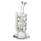 5" Donut Stacker Recycler Stemless Dab Rig 14mm - Clear