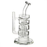 5" Donut Stacker Recycler Stemless Dab Rig 14mm - Clear